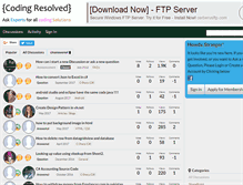 Tablet Screenshot of codingresolved.com